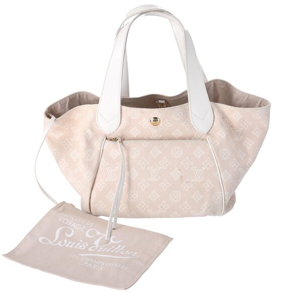 Louis Vuitton Cabas Ipanema GM LV Monogram Tote + Pouch Beige - Picture 1 of 9